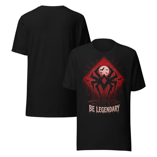 Melting Spider Halloween Tee, black